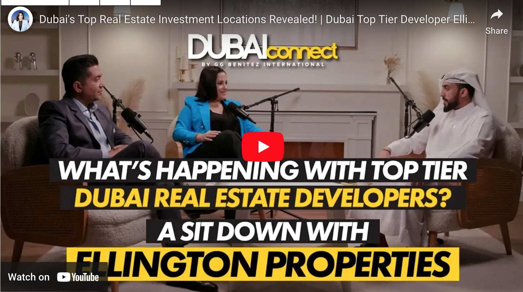 Unlocking Dubai’s Real Estate Potential: A Deep Dive into Ellington Properties on The Dubai Connect Podcast